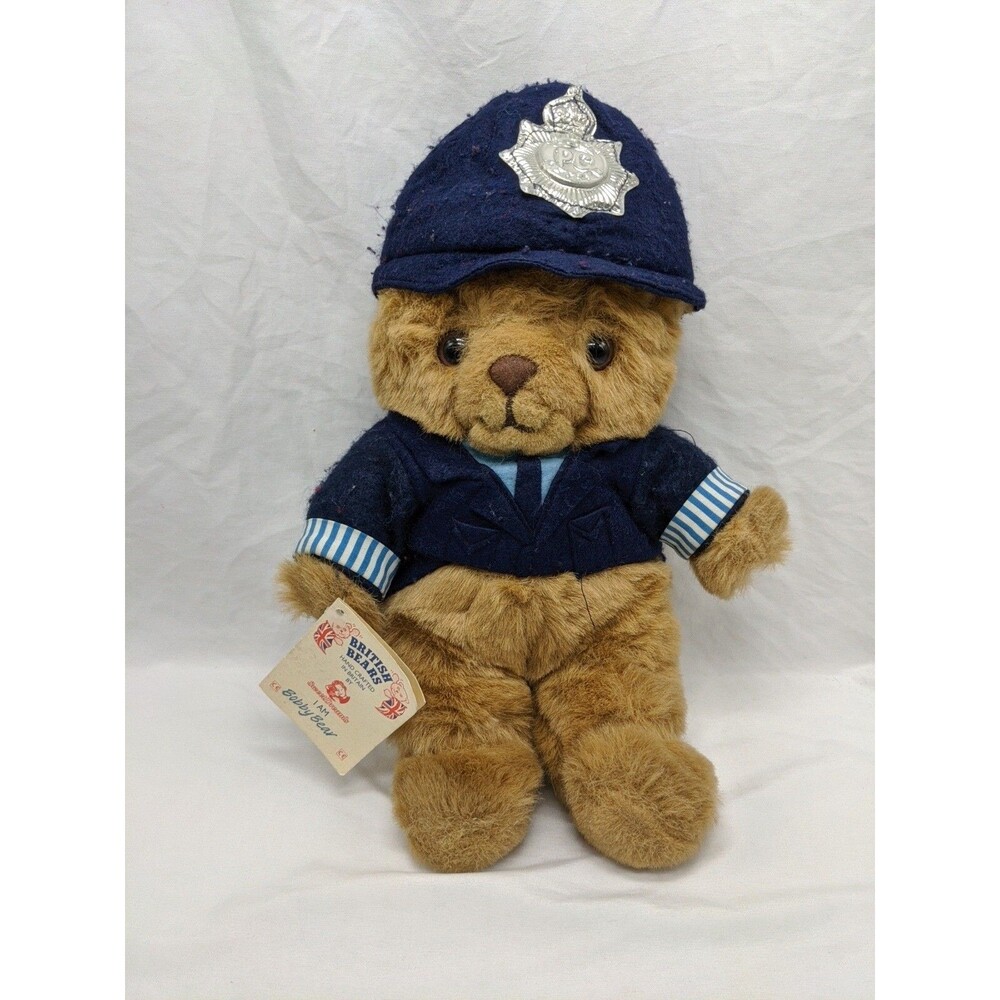 British Bears I Am Bobby Bear England Police Officer Plush 12" With Tag